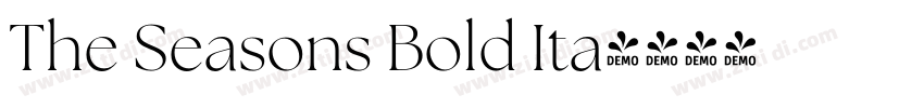The Seasons Bold Ita字体转换 The Seasons Bold Ita字体转换